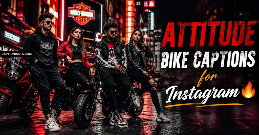 Attitude Bike Captions For Instagram