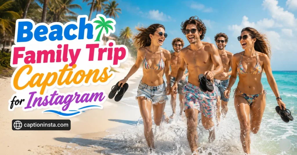 Beach Family Trip Captions for Instagram 