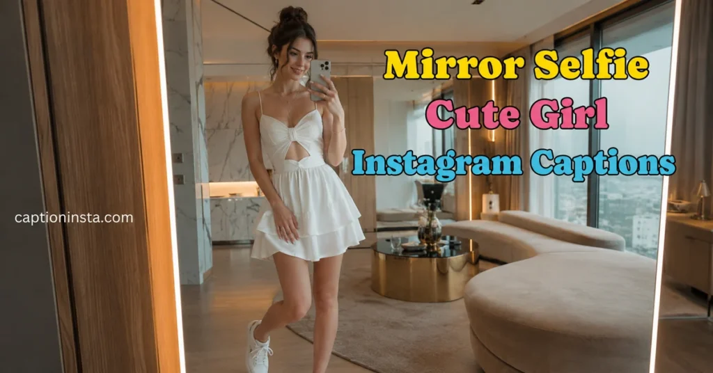 Mirror Selfie Cute Girl Instagram Captions