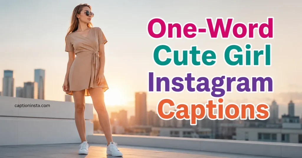 One-Word Cute Girl Instagram Captions