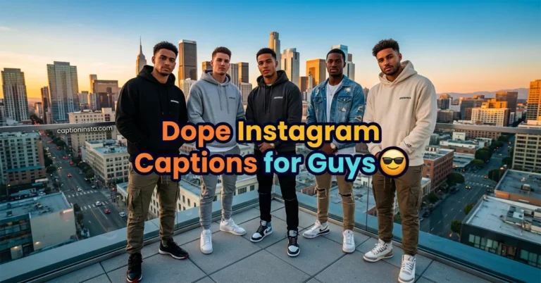 Dope Instagram Captions for Guys