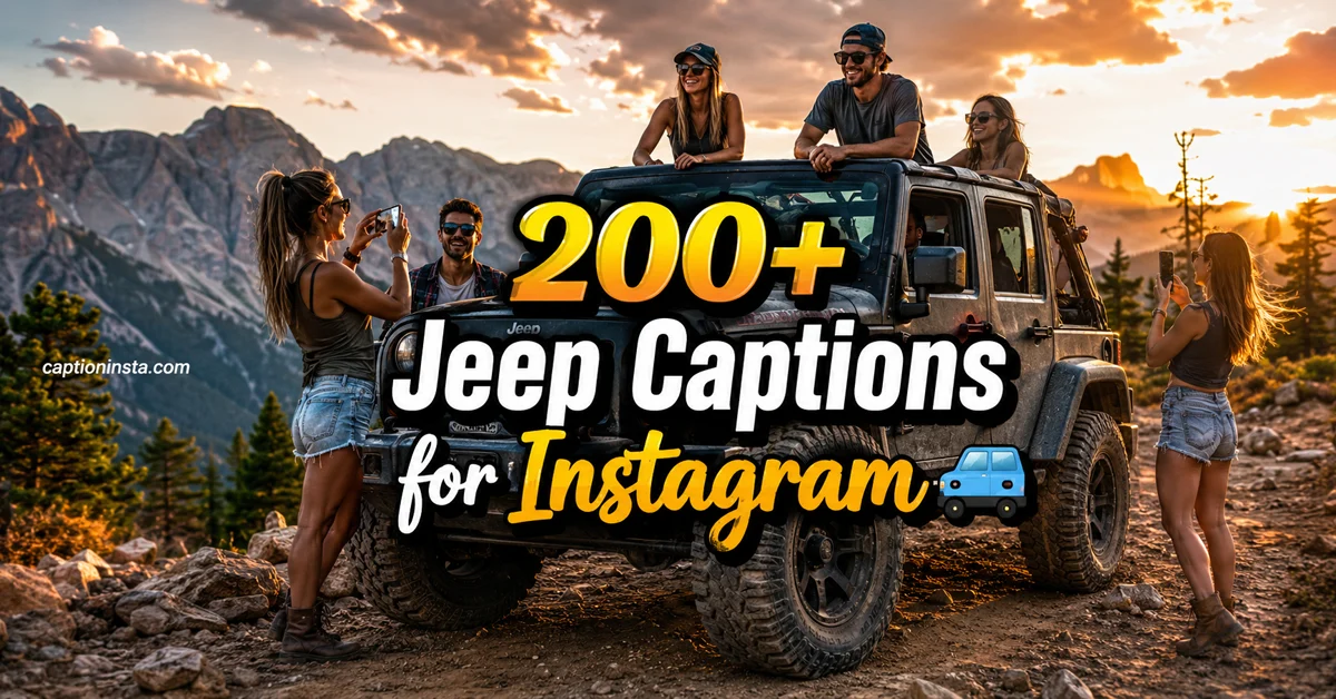 Jeep Captions for Instagram