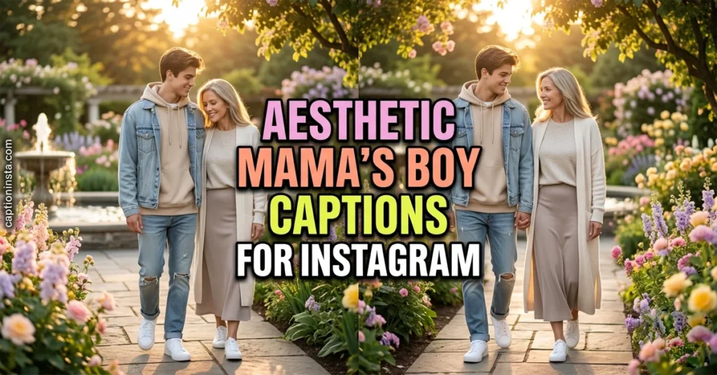 Aesthetic Mama's Boy Captions for Instagram