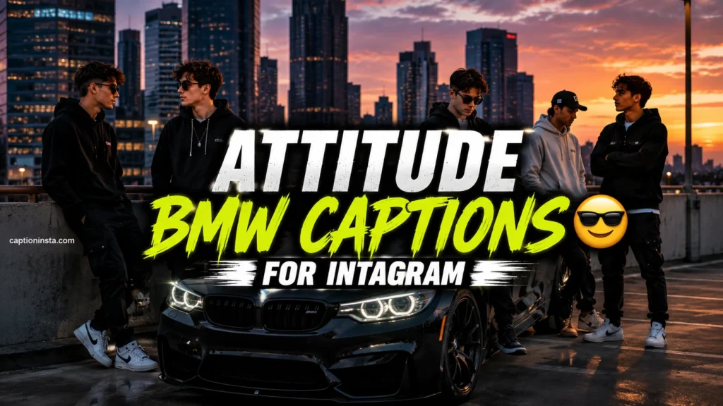 Current image: Attitude BMW Instagram Captions