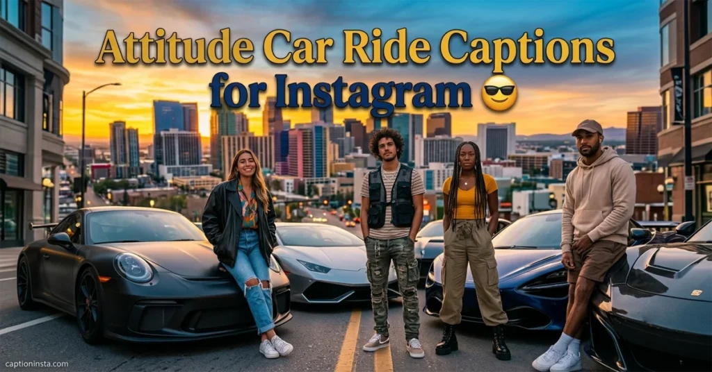Attitude Car Ride Captions for Instagram