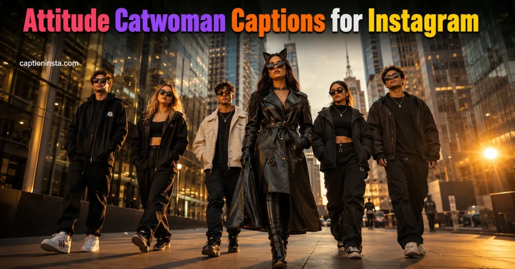 Current image: Catwoma Captions for Instagram