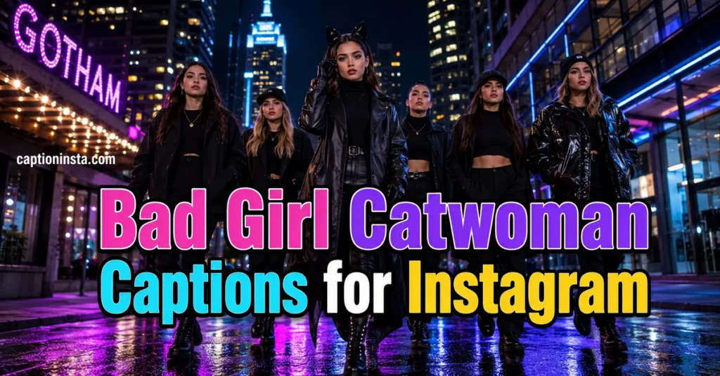Current image: Catwoma Captions for Instagram