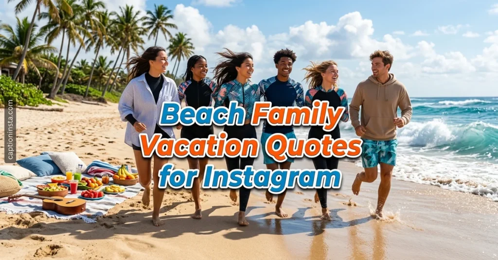 Beach Family Vacation Quotes for Instagram