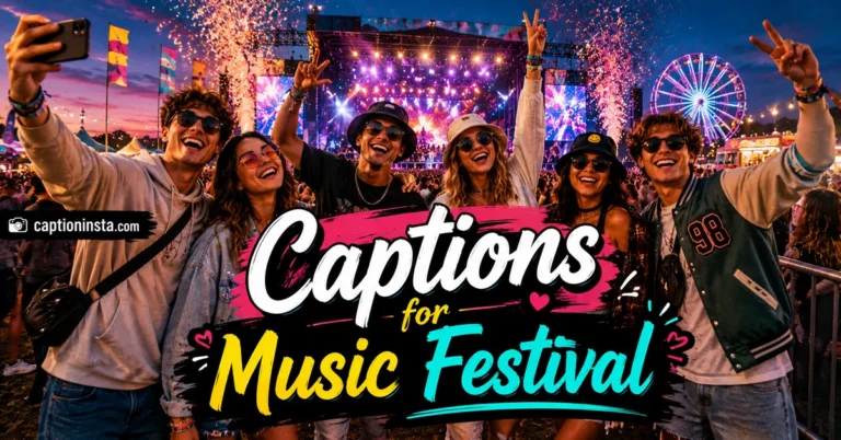 Best Captions for Music Festival Photos & Reels