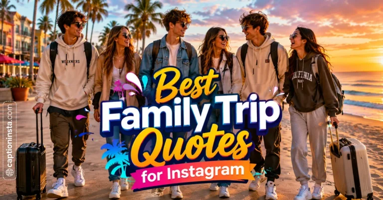 Best Family Trip Quotes for Instagram