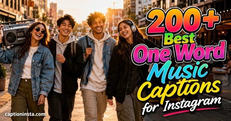 Best One Word Music Captions for Instagram