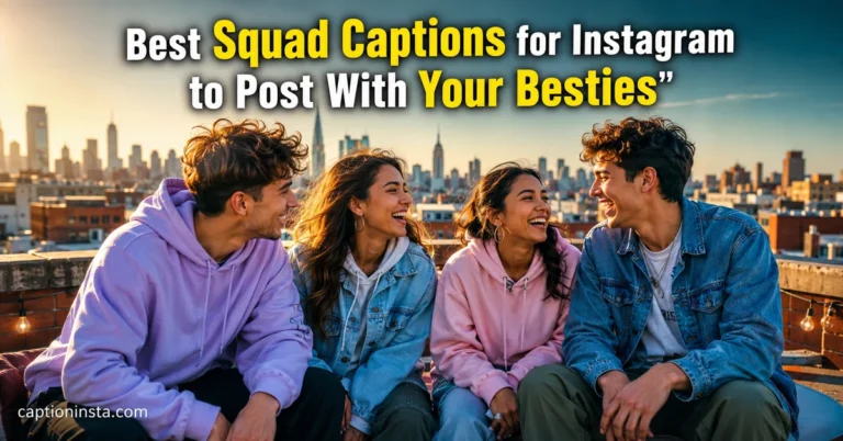 Best Squad Captions for Instagram