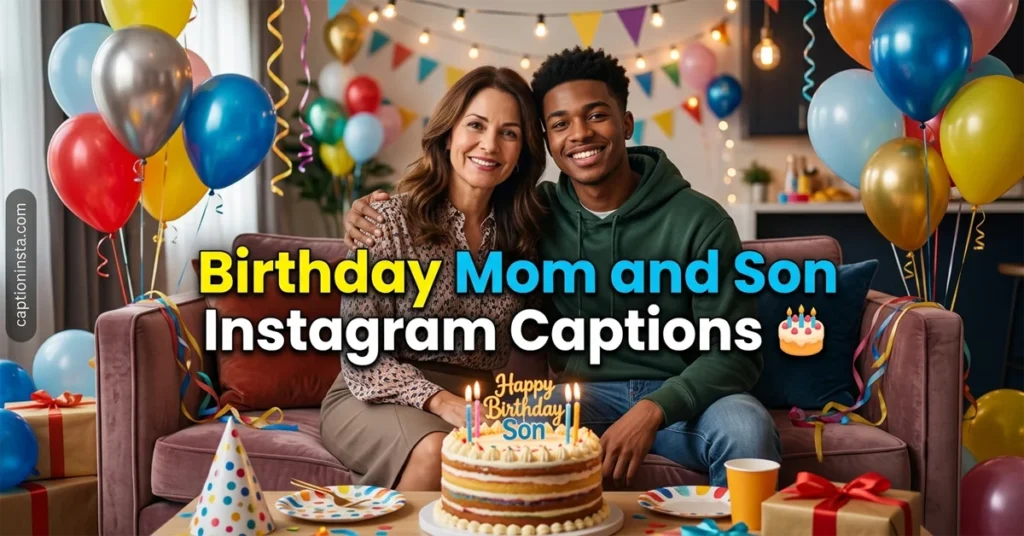 Birthday Mom and Son Instagram Captions