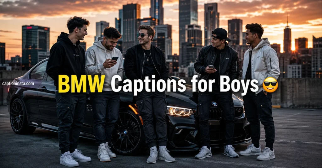 Current image: BMW Captions for Boys 😎