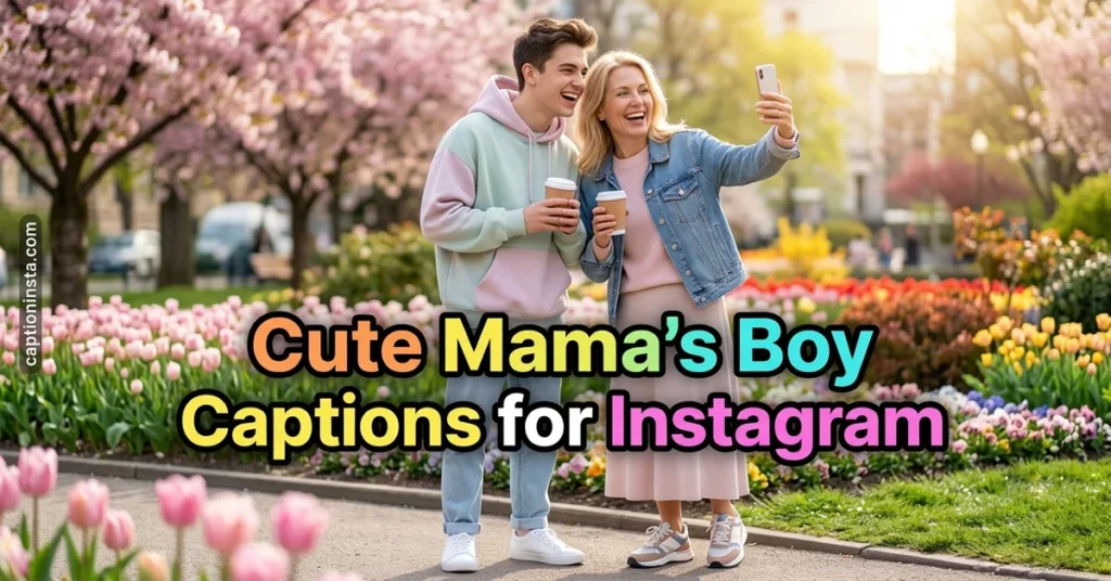 Cute Mama's Boy Captions for Instagram