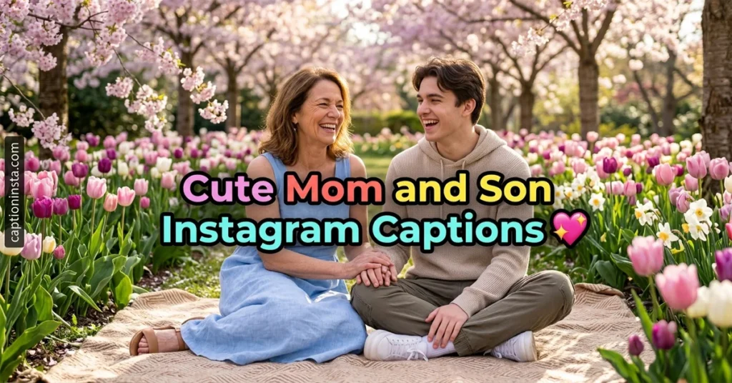 Cute Mom and Son Instagram Captions
