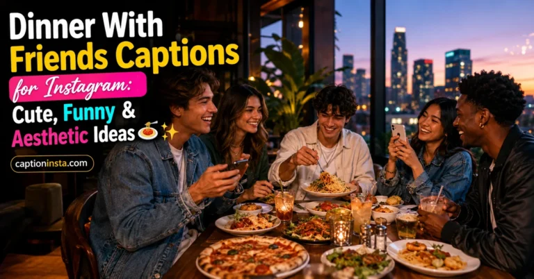 Dinner With Friends Captions for Instagram