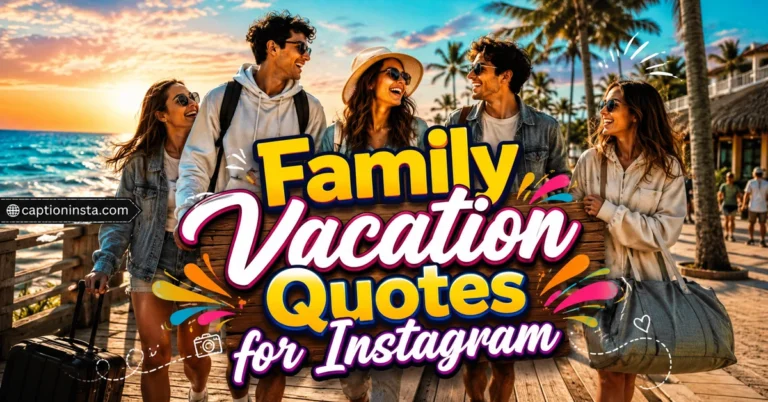 Family Vacation Quotes for Instagram
