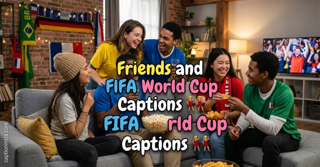 Friends and FIFA World Cup Captions