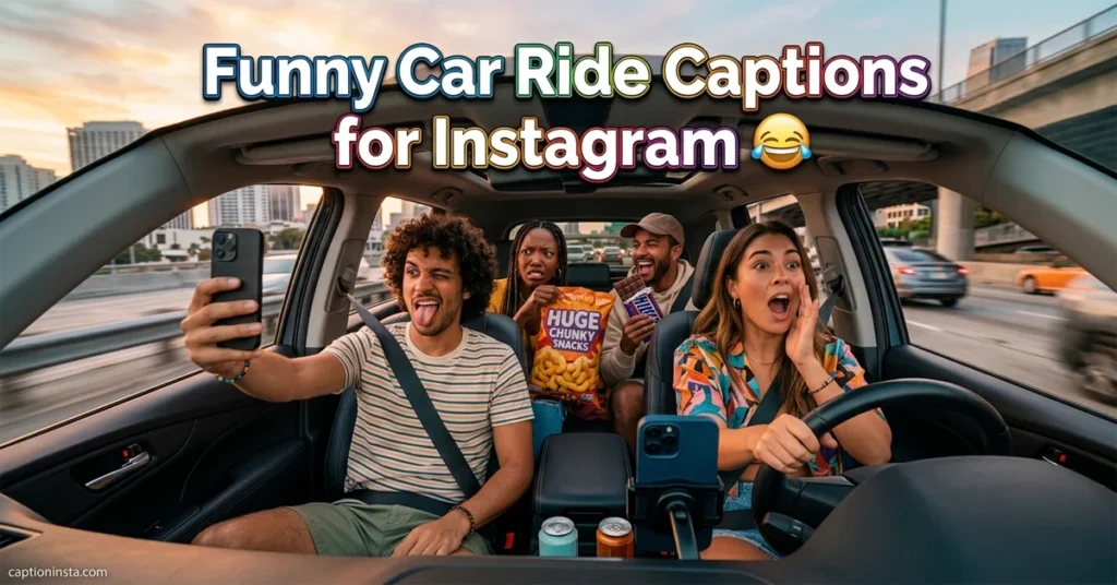 Funny Car Ride Captions for Instagram