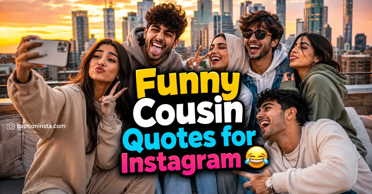 Funny Cousin Quotes for Instagram