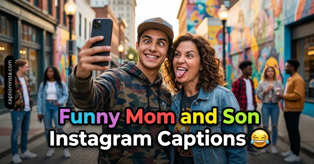 Funny Mom and Son Instagram Captions