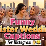 Funny Sister Wedding Captions for instagram