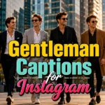 Gentleman Captions for Instagram