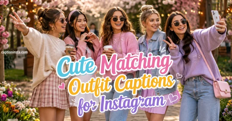 Matching o\outfit Captions for Instagram