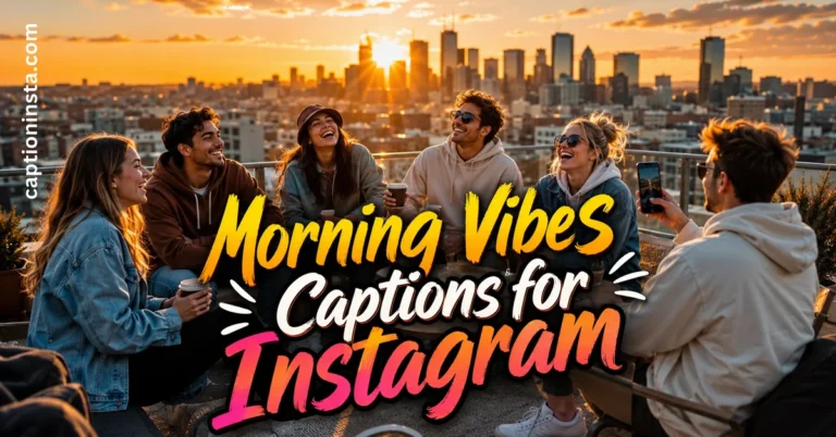 Morning vibes captions for instagram