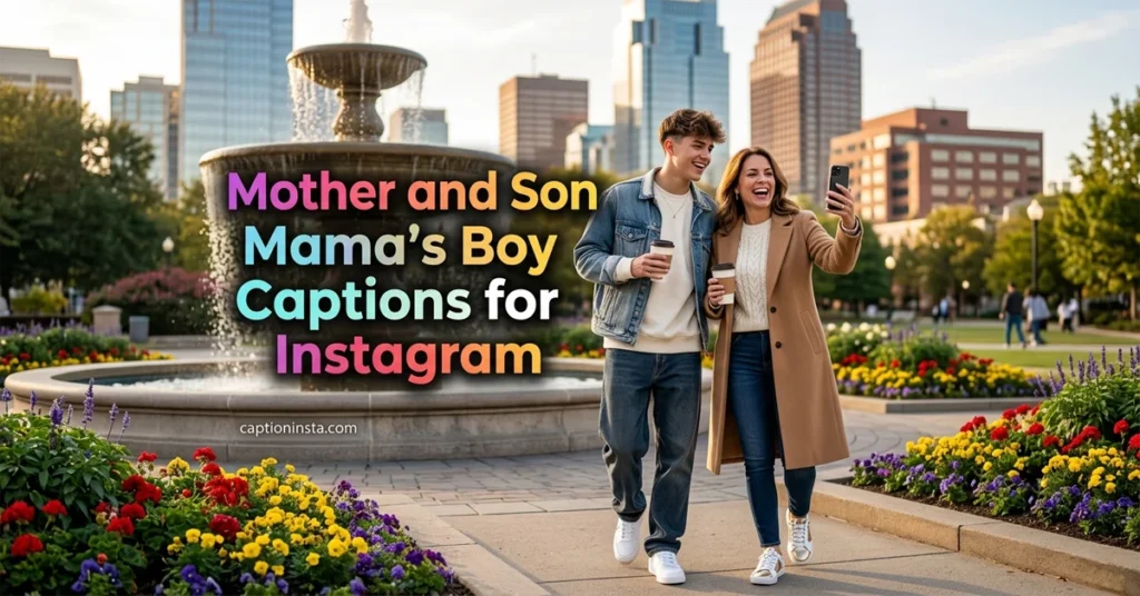 Mother and Son Mama's Boy Captions for Instagram
