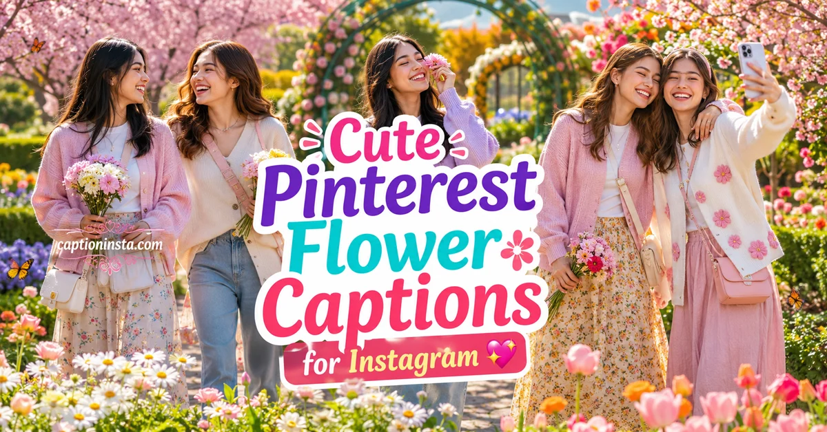 Pinterest Flower Captions for Instagram