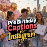 Pre Birthday Captions for Instagram