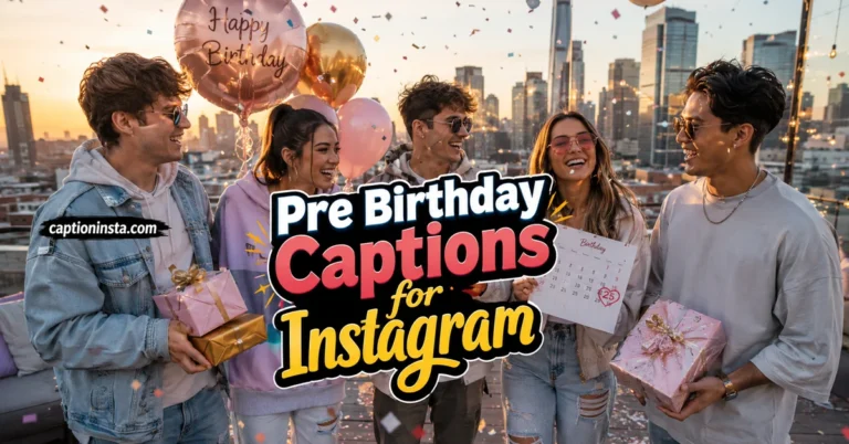 Pre Birthday Captions for Instagram