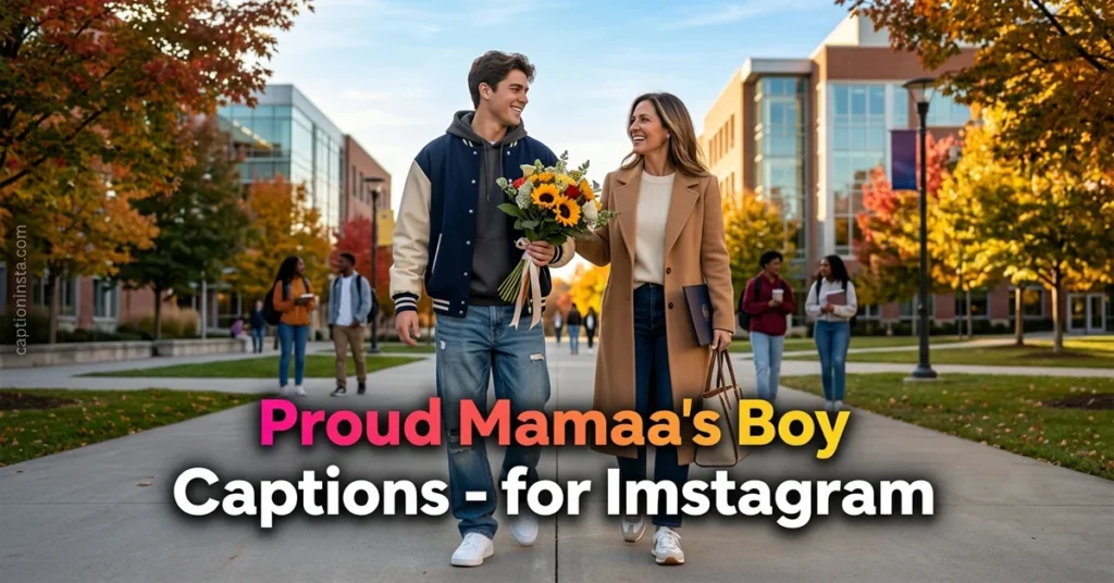 Proud Mama's Boy Captions for Instagram