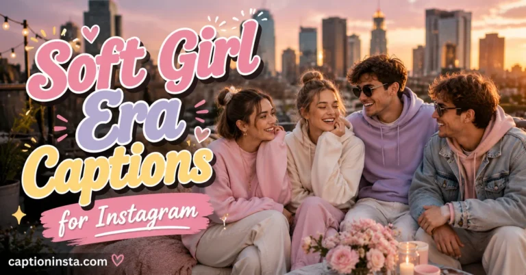 Soft Girl Era Captions for Instagram