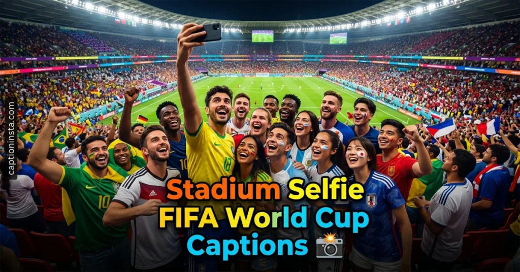 Stadium Selfie FIFA World Cup Captions