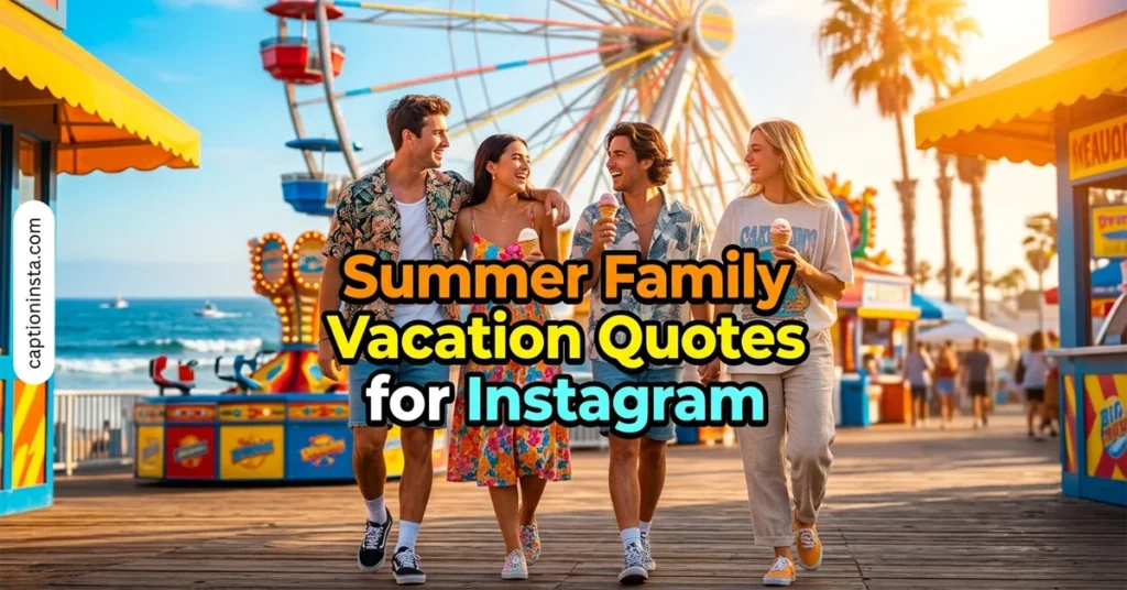 Summer Family Vacation Quotes for Instagram