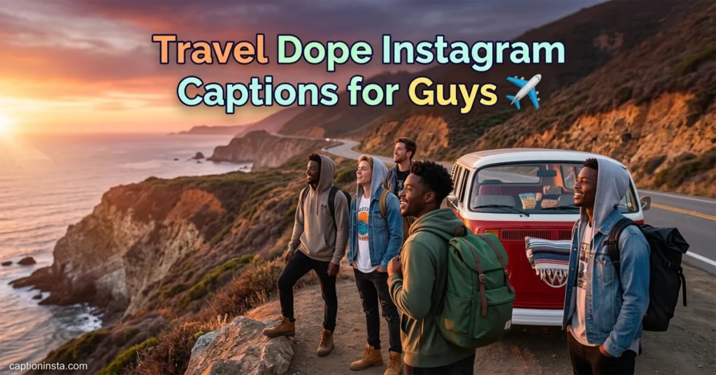 Travel Dope Instagram Captions for Guys