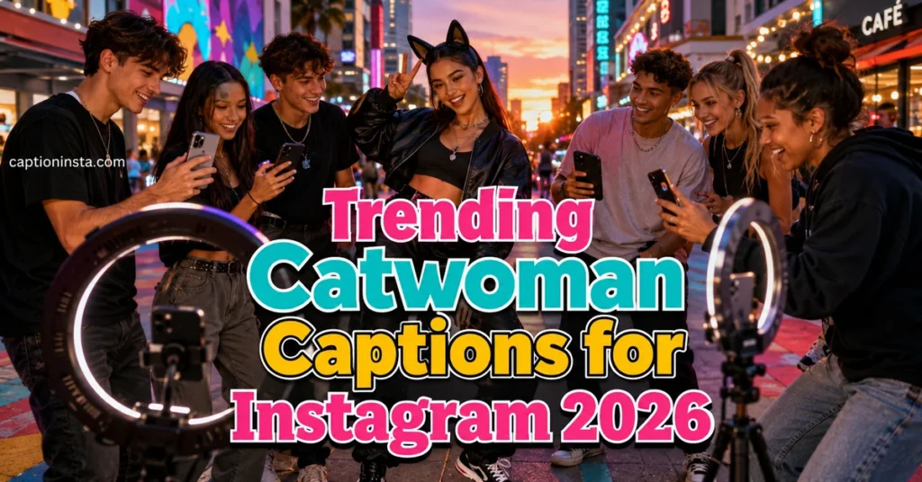 Current image: catwoma captions for instagram