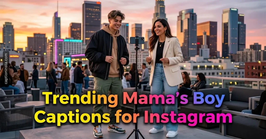 Trending Mama's Boy Captions for Instagram