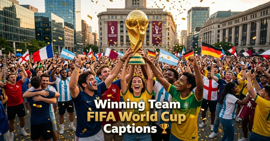 Winning Team FIFA World Cup Captions