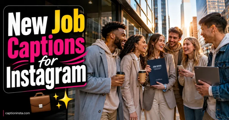 New Job Captions for Instagram